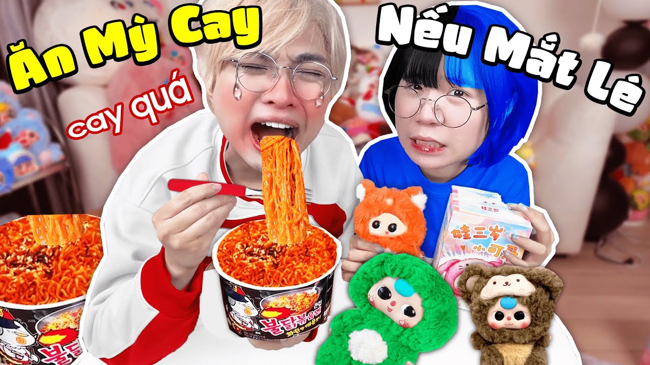 Kairon & Simmy UNBOX BÉ 3 Nếu RA MẮT LÉ Phải ĂN MỲ CAY CẤP ĐỘ 100 🤢