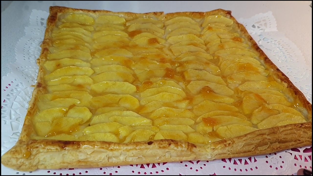 TARTA FÁCIL DE MANZANA Y HOJALDRE