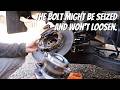X-TRAIL T31 /Rear right hub bearing replacement, 3D printed knife/リア右のハブベアリング交換、3Dプリントナイフ