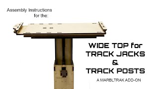 Instructions - TRACK JACK TOP (DOUBLE-WIDE) Assembly Instructions
