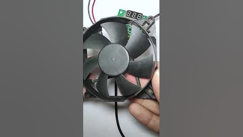 How to use temperature sensor for automatic fan control