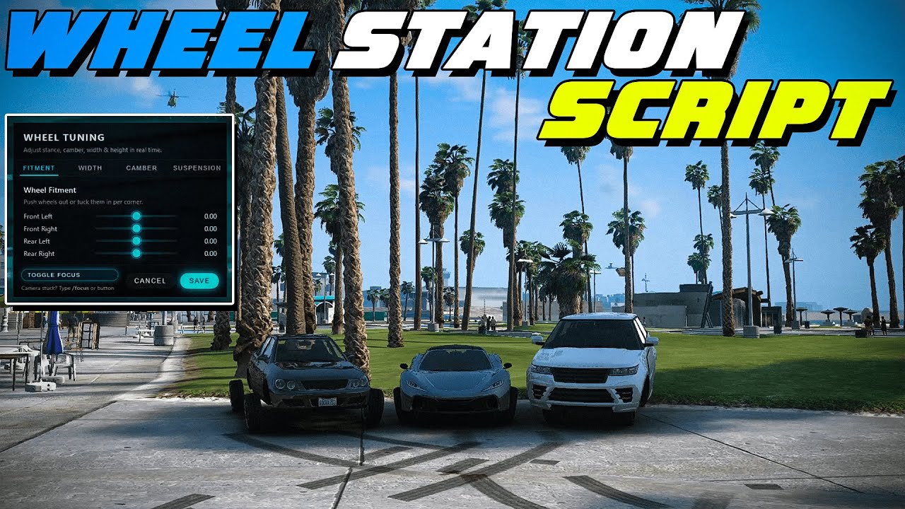 Free Advanced Wheel Station Script | Wheel Customization | QBCore/ESX ...