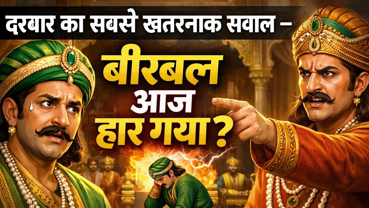 दरबार का सबसे // खतरनाक सवाल  // बीरबल आज हार गया?”