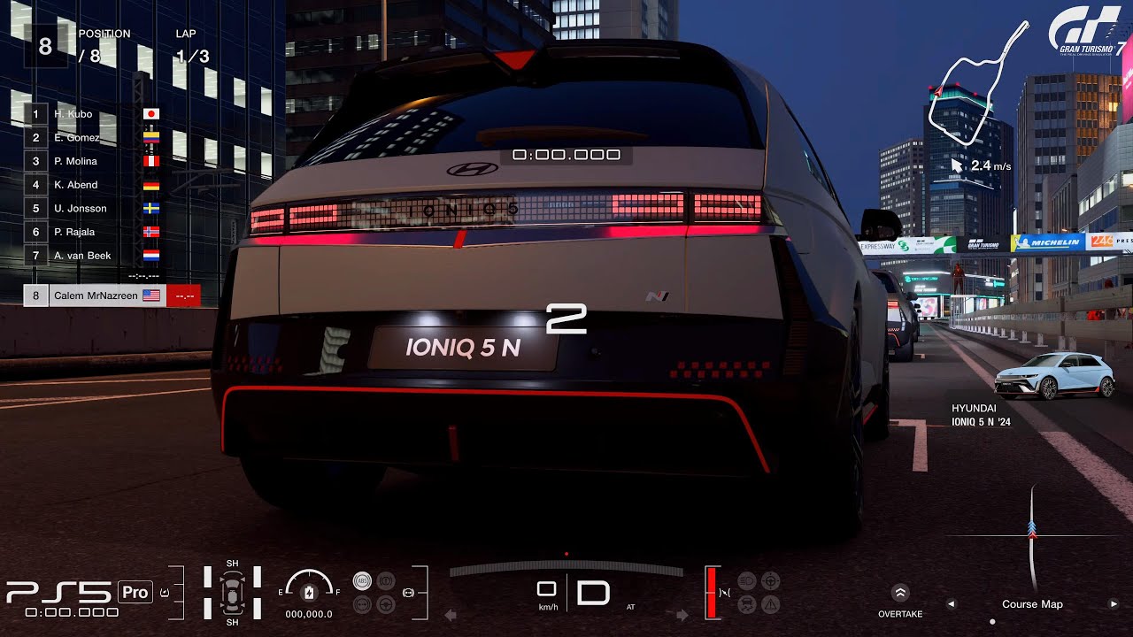 Gran Turismo 7 | Hyundai IONIQ 5 N at Night Tokyo Expressway South