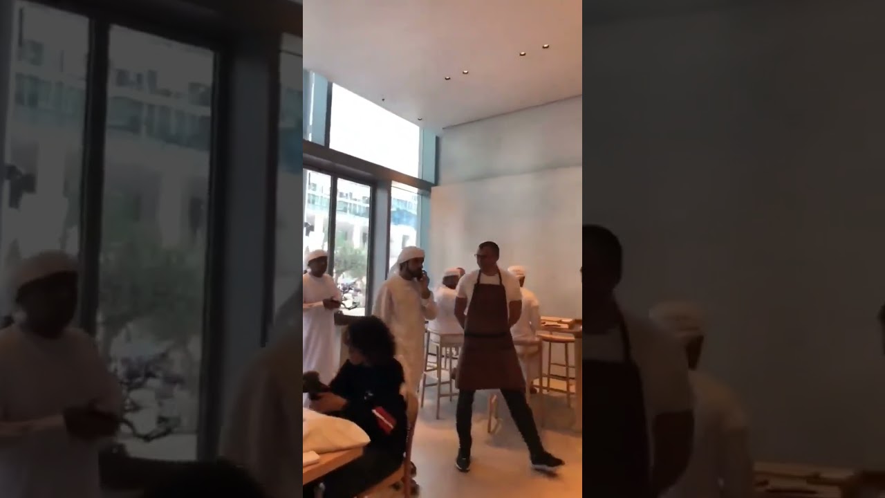 When Sheikh Hamdan فزاع Fazza Dubai Prince Visit Restaurant 