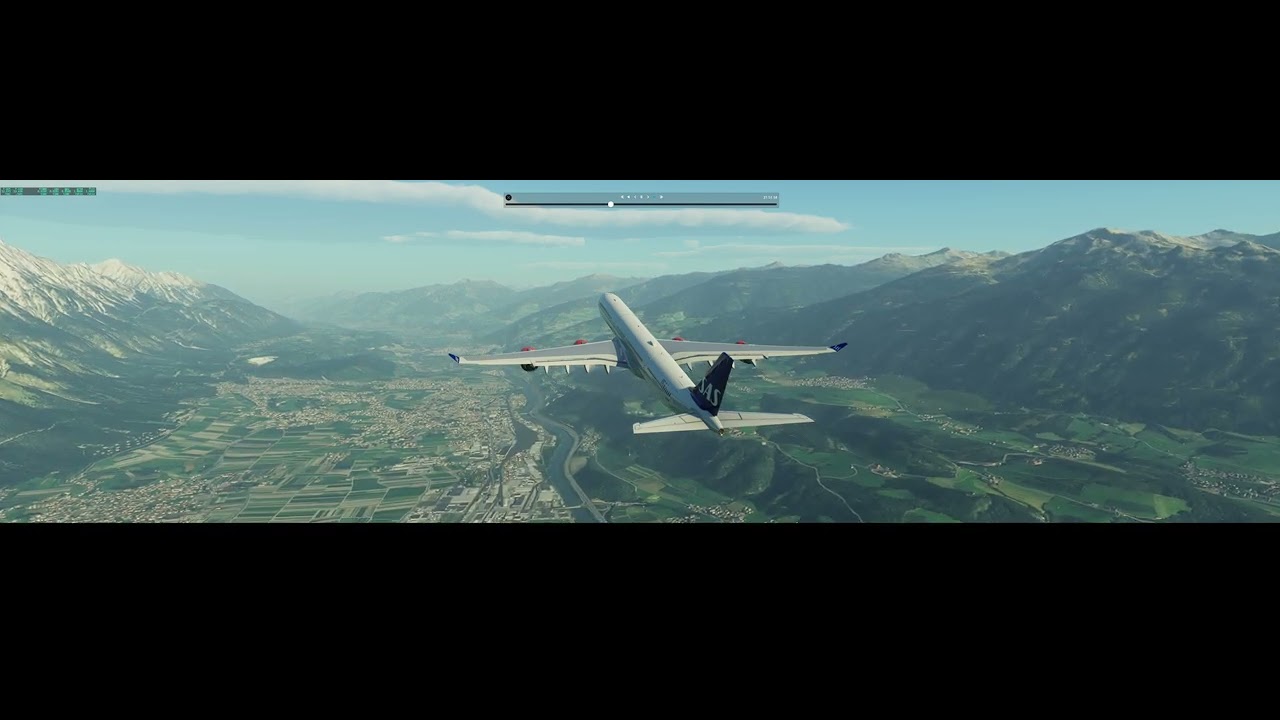 Take-off from Innsbruck (LOWI) and landing in Venice (LIPZ)