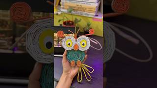 Obsession with “Owls” 🦉 since ages😍      #craft #newspapercraft #owl #doctor #ytshorts #art