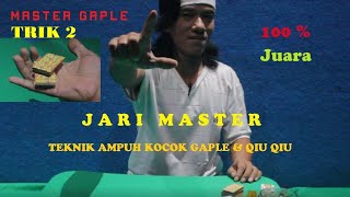 Cara Ngocok Kartu Gaple Dan Qiuqiu Biar Menang Trik 2 - Jari Master Cord Domino Trick