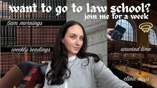 LAW SCHOOL WEEK IN MY LIFE | 5am mornings, solo nyc days, law library studying, & relaxing evenings