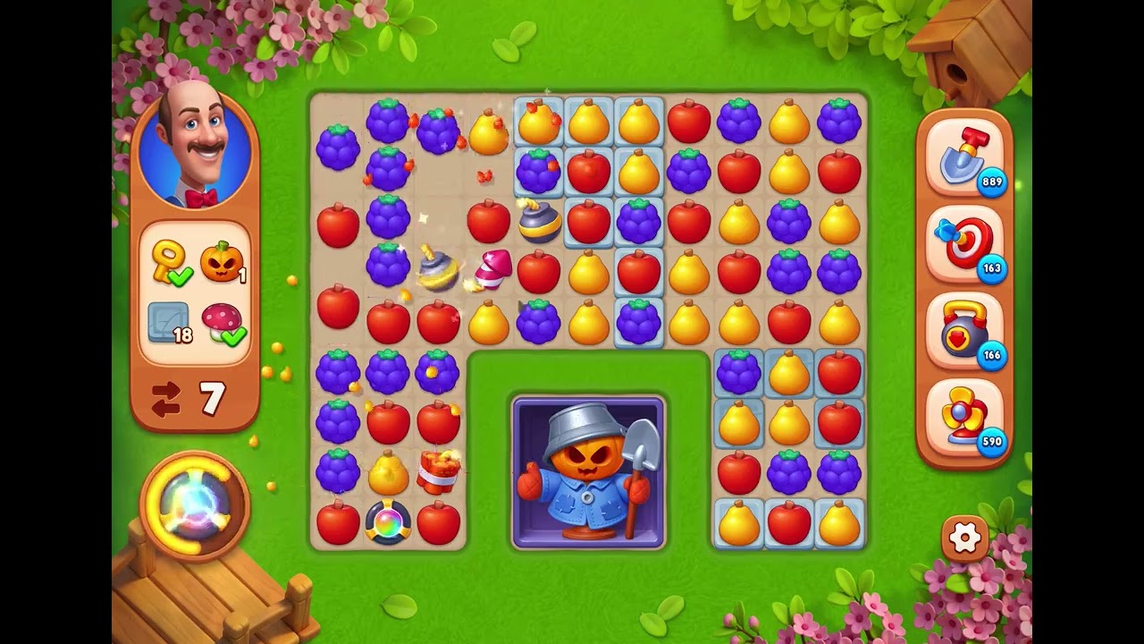 GardenScapes Level 16576 no boosters - YouTube