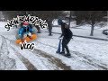 FALLING OFF SNOWBOARDS!! Basketball, and Wrestling VLOG