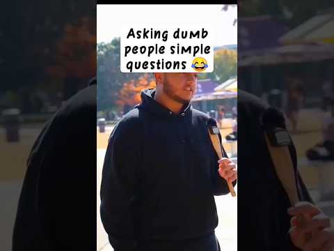 Asking dumb people questions #shorts