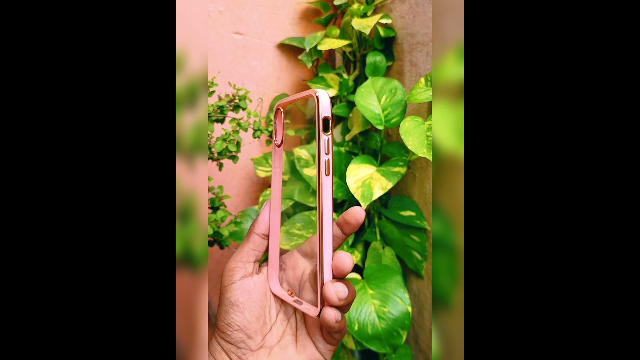 APPLE IPHONE XR -  TRANSPARENT ROSE GOLD BORDER SILICONE PROTECTION CASE