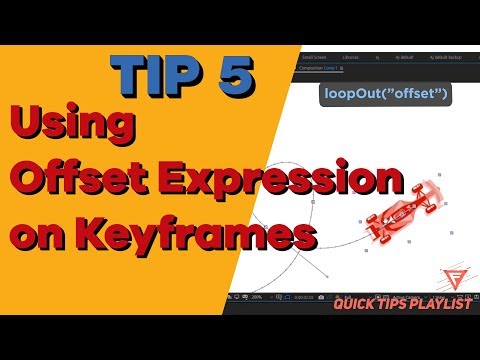 Tip5: Offseting animation using expression | After effects - Quick tips/Tutorials