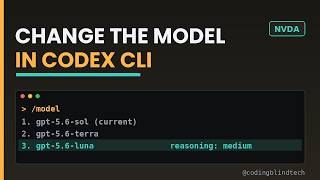 Change Model and Reasoning Level in Codex CLI