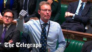 Craig Mackinlay makes jokes in emotional return to Commons