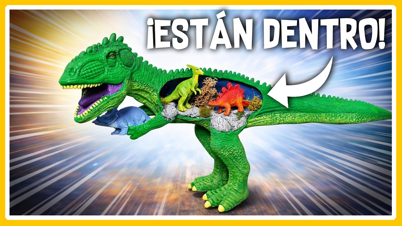 Cómo hacer un DIORAMA dentro de un DINOSAURIO | Toy Recycling