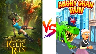 LARA CROFT:RELIC RUN VS ANGRY GRAN RUN GAMEPLAY|ANDROID|IOS screenshot 4