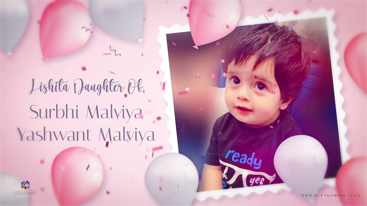 Lishita's Birthday Invitation | Oceans Shades Creative Studio