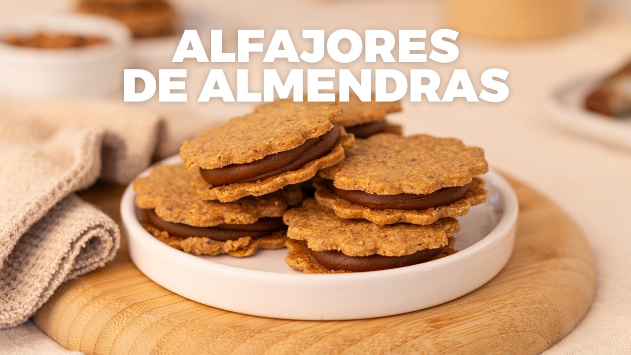 Alfajores de almendras | Con solo 5 ingredientes!