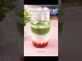Strawberry Matcha Latte / สตอเบอรี่มัทฉะลาเต้ #matcha #matchalatte #มัทฉะ