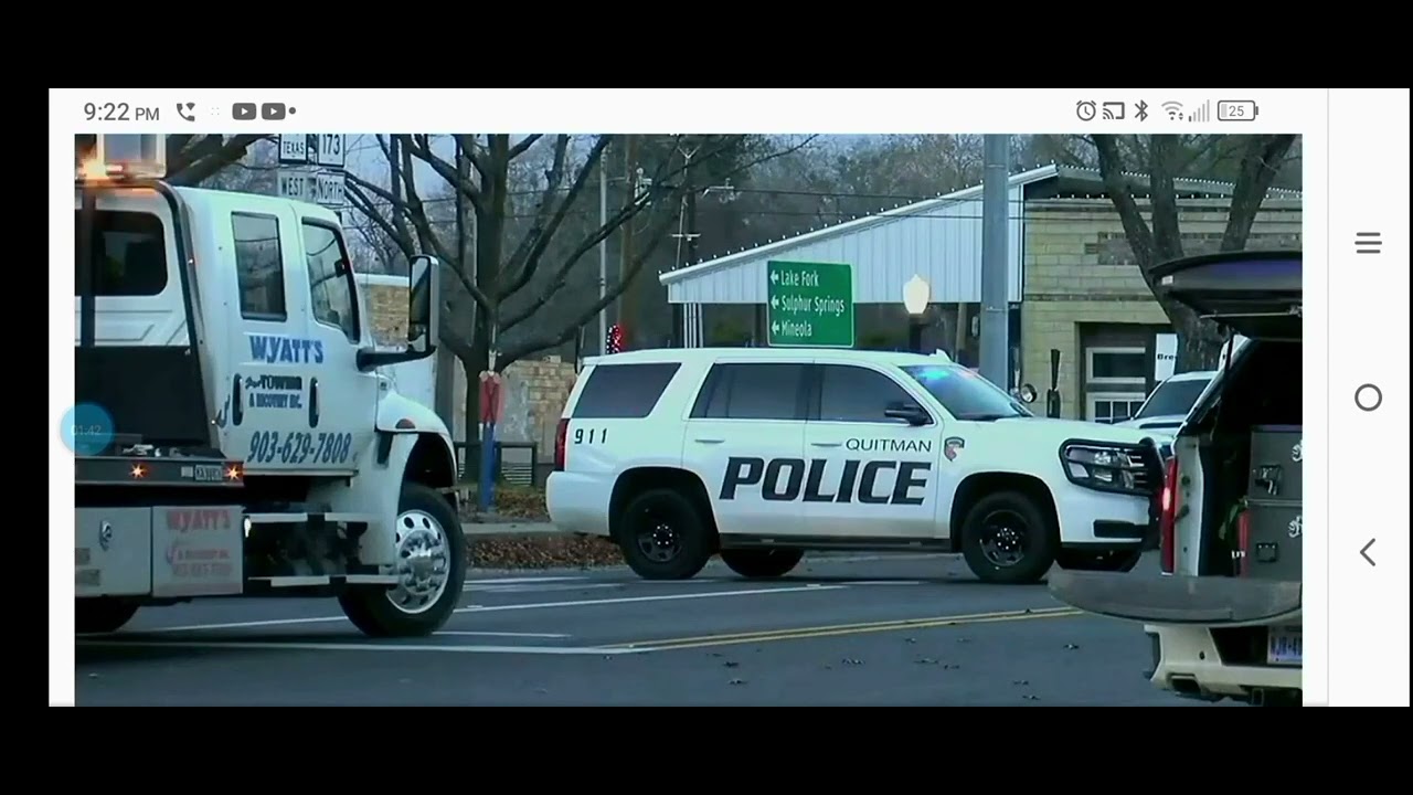 police shooting in quitman Texas!