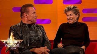 Arnold Schwarzenegger Finds Out Linda Hamilton Didn't Want To Work With Him | The Graham Norton Show screenshot 4