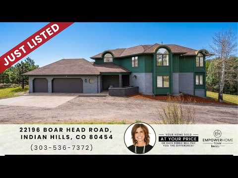 22196 Boar Head Rd, Indian Hills, CO home video tour