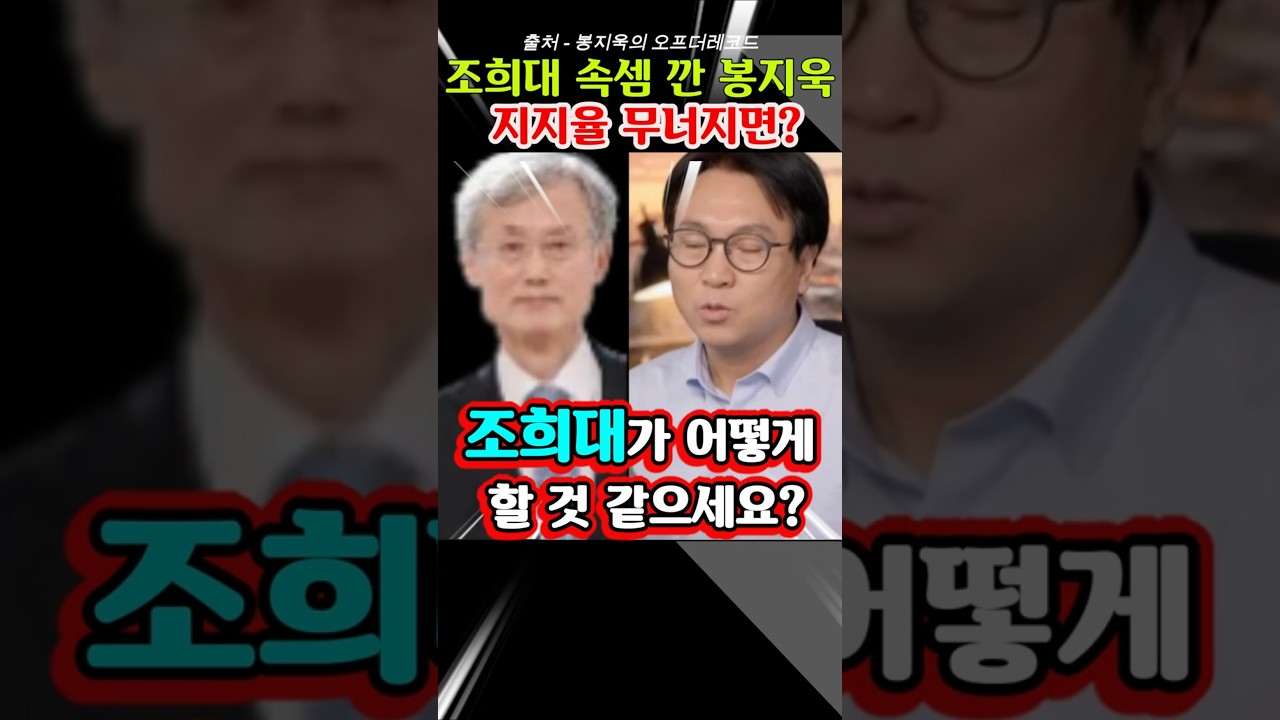 "조희대는 여론이 무너지길 기다린다" 이재명 재판 재개 경고한 봉지욱 기자