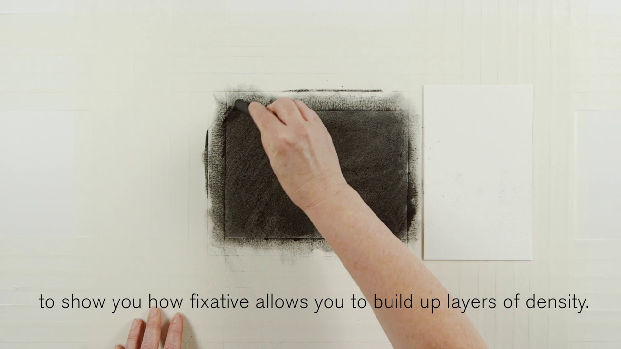 Charcoal fixative Winsor & Newton Masterclass YouTube
