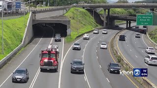 Additional lane work at the Middle St. merge to help improve traffic