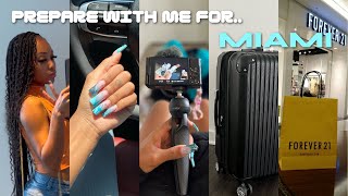 prepare with me for miami ☆ (hair appt, nail &amp; toe appt, going shopping + packing)