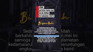 senin pertama bulan mei 2026m/16 julkaidah 1447h #shortsmuslim #doa