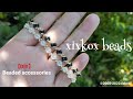 【DIY】xixkox beads ✨クリスタルビーズ(Crystalbeads 3㎜)とシードビーズ(SEEDBEADS 15/0)で編むブレスレット【simple】【easy】