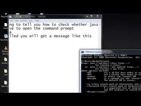 How to check whether java is installed - YouTube