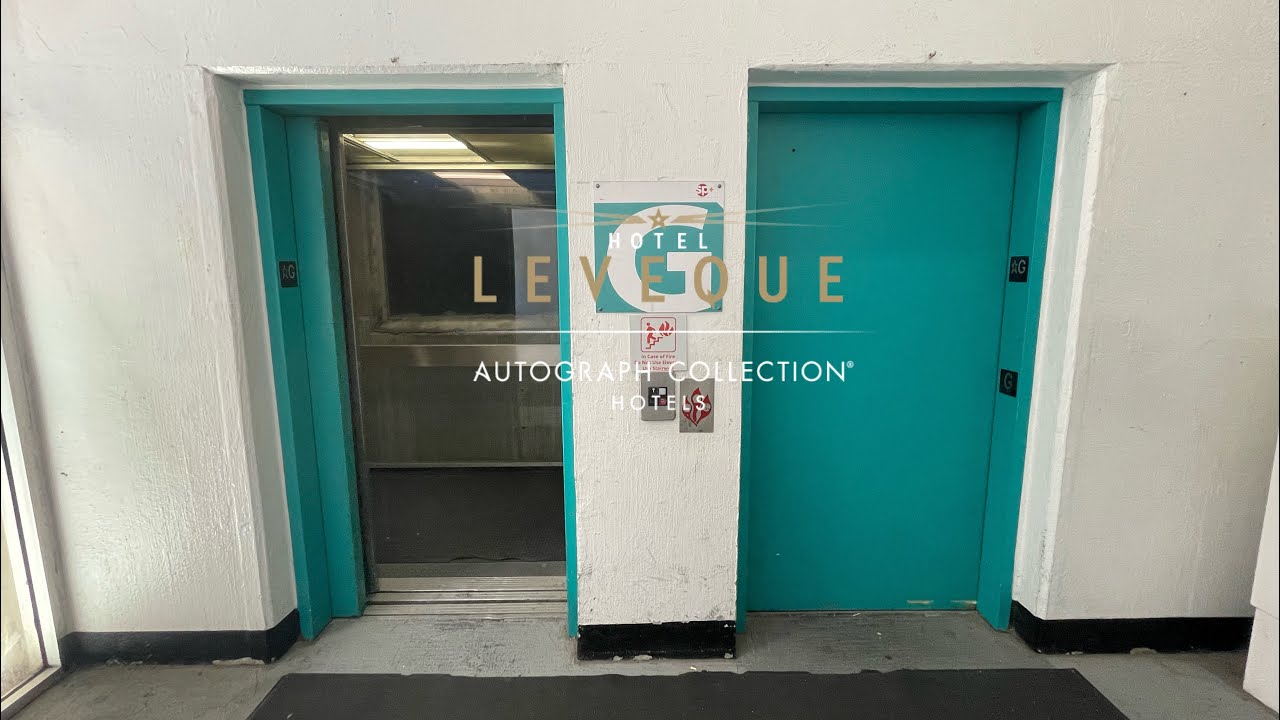 scenic-otis-elevonic-411-traction-elevators-leveque-tower-garage