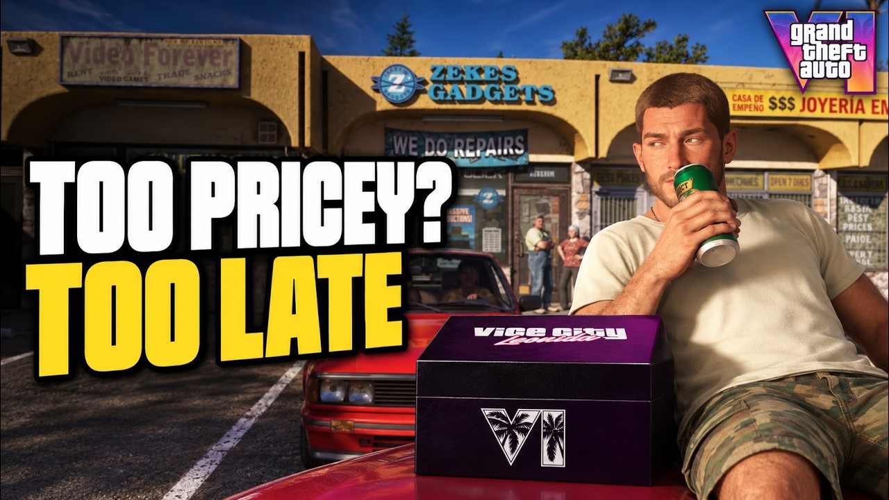 GTA 6 Radar video thumbnail: the $399.99 GTA 6 collector's box that was called a flop for a weekend and then ran out in the UK and Australia