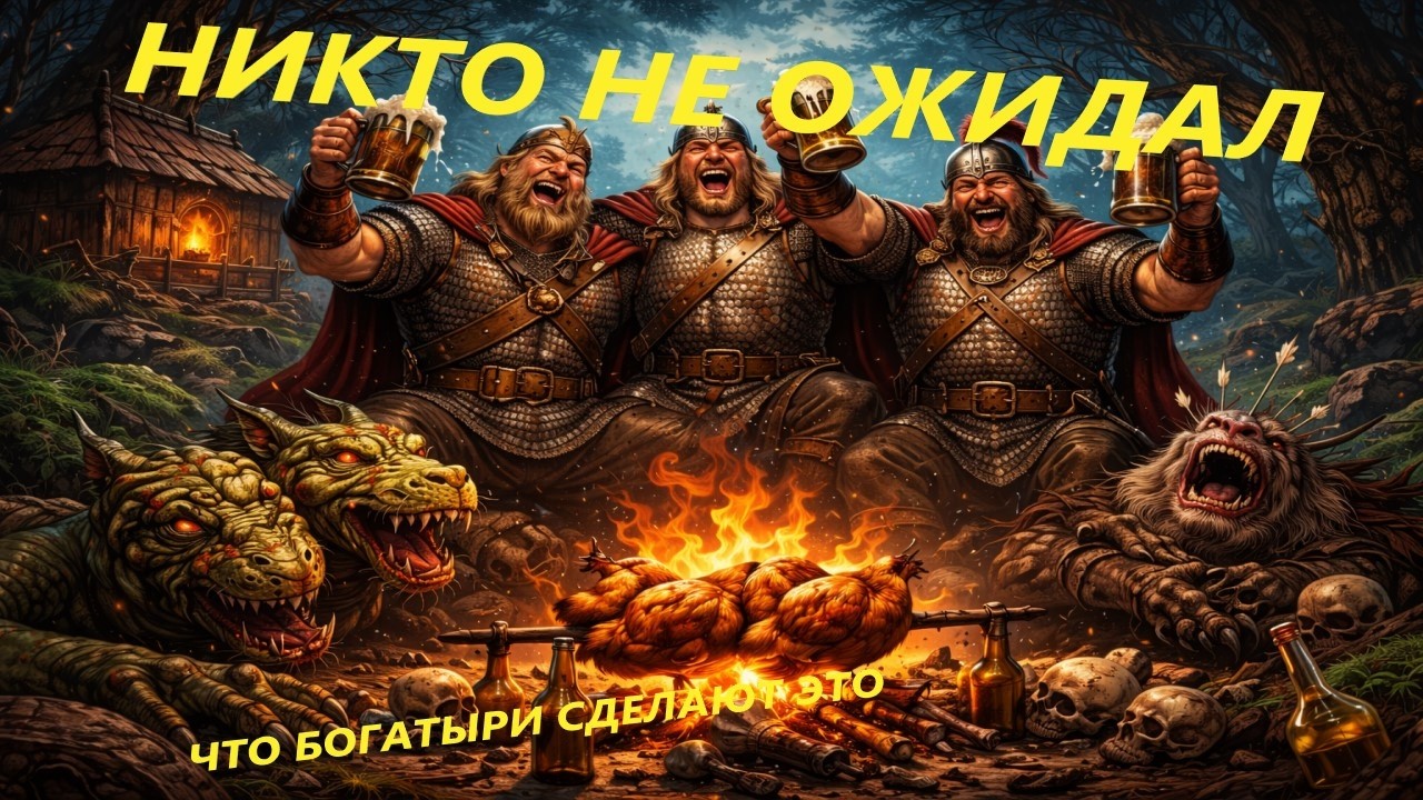 Три бухих богатыря | Сказка пошла не так (сатирическая песня) #ТриБогатыря#СказкиСПерегаром #Пародия