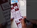 QUICK AND BEAUTIFUL HANDMADE VALENTINE'S DAY CARD 💕 #shorts #art #diy #craft #card #viral