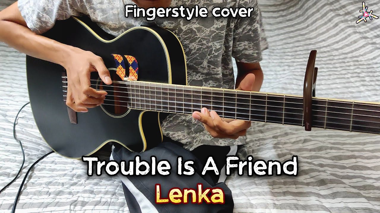 Lenka - Trouble Is A Friend | Fingerstyle cover + Drum | Faiz Fezz