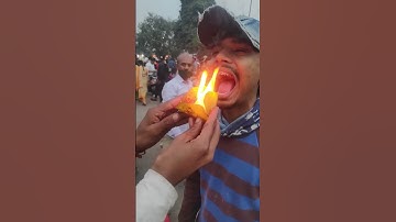 FAMOUS  BURNING 🔥🔥 FIRE PAAN (GONE WRONG) BANARAS  | #shorts #dilsefoodie