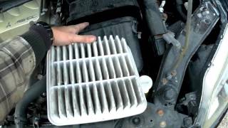 How to Remove Replace Air Filter Mitsubishi Galant 04 09 2009 Mitsubishi Galant Cabin Air Filter Location