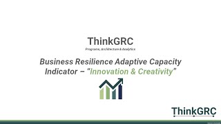 (BRIT 18/22) ThinkGRC Business Resilience Innovation and Creativity