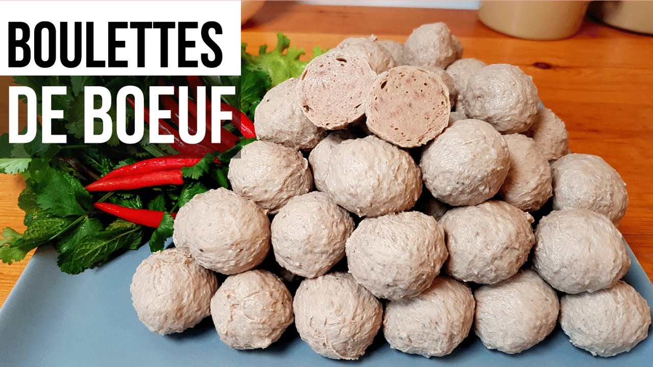 แจกสูตร​ลูกชิ้นเนื้อ​วัว​ กรอบเด้งแช่บ​ -​ ວິທີເຮັດລູກຊີ້ນງົວກອບເດັງແຊບ - Boulette de boeuf