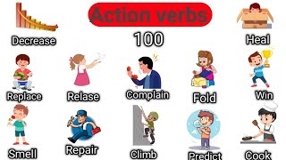 100 Action verbs Vocabulary | 🔥 English with pictures daily life use words vocabulary