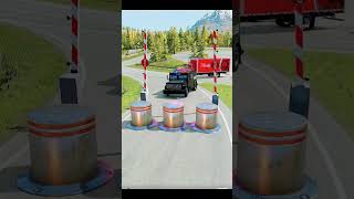 Beamng drive truck crashes #shorts