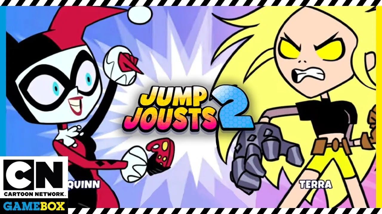 Teen Titans Go Gameplay | Jump Jousts 2 - The Baddies try to win | Cartoon Network GameBox