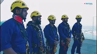 Facade Cleaning Service Rope Access Team Saudi Arabia