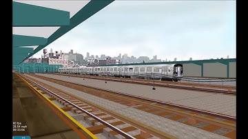 OpenBVE HD: New York City Subway R160A G Train Departs Smith-Ninth Streets