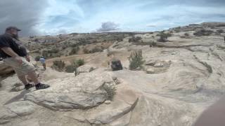 goneMOAB 2014 - Friday - 7 Mile Rim - Pyers's Silver Jeep